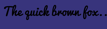 Image with Font Color FFFFFF and Background Color 38347C