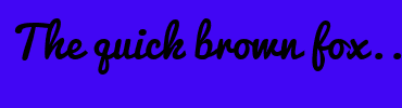 Image with Font Color FFFFFF and Background Color 4106F4