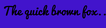 Image with Font Color 351596 and Background Color 4214CC
