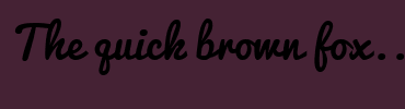 Image with Font Color 886677 and Background Color 452234