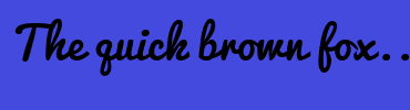 Image with Font Color F62DAE and Background Color 454ADE