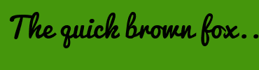 Image with Font Color A10000 and Background Color 45960C