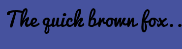 Image with Font Color 0E6217 and Background Color 46529E