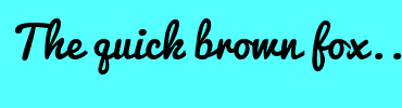 Image with Font Color C7FFFF and Background Color 55FFFF