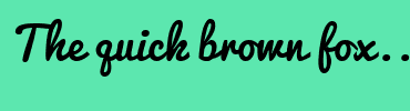 Image with Font Color 007F74 and Background Color 5CE7AF