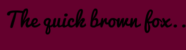 Image with Font Color 006400 and Background Color 64002D