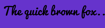 Image with Font Color 996633 and Background Color 6633CC