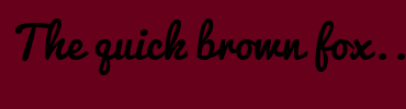 Image with Font Color 800020 and Background Color 67001A