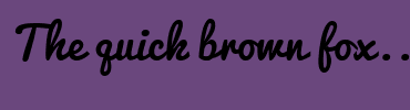 Image with Font Color FCFC8A and Background Color 6A477D