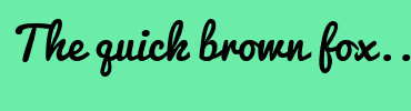 Image with Font Color FFFFFF and Background Color 6BECA8