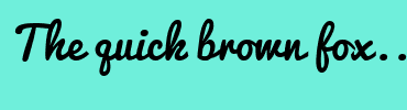 Image with Font Color FFFFFF and Background Color 6FEFDB