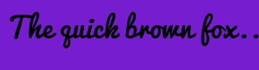 Image with Font Color FFB400 and Background Color 771DD0