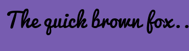 Image with Font Color 342800 and Background Color 775CB0