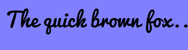 Image with Font Color FF0000 and Background Color 8080FF