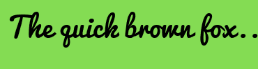 Image with Font Color FFFFFF and Background Color 84DC53