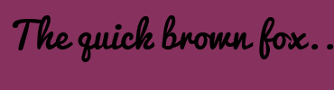 Image with Font Color 777777 and Background Color 86315E