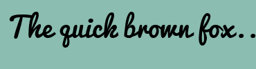 Image with Font Color D6F4CF and Background Color 8BBDB0