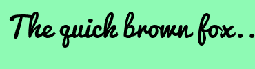 Image with Font Color FFFFFF and Background Color 8EFAB4