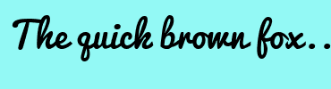 Image with Font Color C7FFFF and Background Color 93F9F5