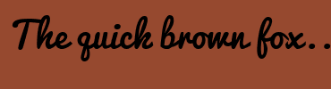 Image with Font Color 84FFF7 and Background Color 96492F