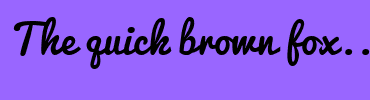 Image with Font Color FF9928 and Background Color 9966FF