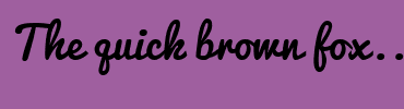 Image with Font Color 33FF00 and Background Color 9F5F9F