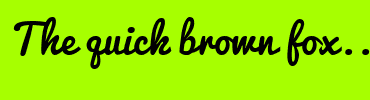 Image with Font Color FCFF33 and Background Color A7FF00