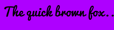 Image with Font Color 0100FF and Background Color AE00FF