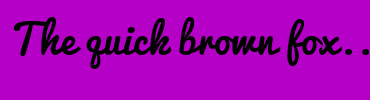 Image with Font Color FFB83D and Background Color B500C7