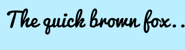 Image with Font Color FFFFFF and Background Color BBEEFF