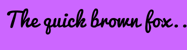 Image with Font Color 8C1717 and Background Color CC66FF