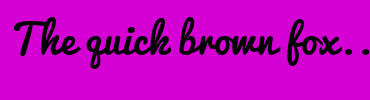 Image with Font Color FFFF00 and Background Color D400D4