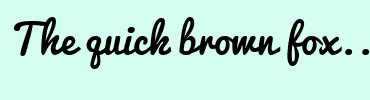 Image with Font Color FFFFFF and Background Color D4FFF0