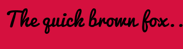 Image with Font Color FF0900 and Background Color D5103E