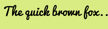 Image with Font Color FFFFFF and Background Color D9EB83
