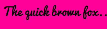 Image with Font Color 00E8FF and Background Color FF0098