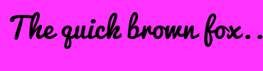 Image with Font Color 339966 and Background Color FF33FF