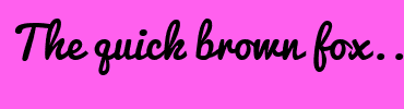 Image with Font Color FF0088 and Background Color FF60EE
