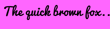 Image with Font Color FF33FF and Background Color FF66FF