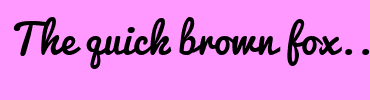 Image with Font Color 030303 and Background Color FF99FF