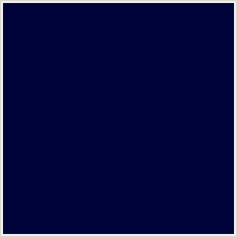 00023A Hex Color Image (BLUE, MIDNIGHT BLUE, STRATOS)