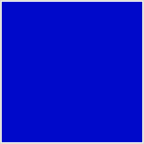 0009C9 Hex Color Image (BLUE, DARK BLUE)