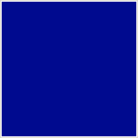 000A8F Hex Color Image (BLUE, NAVY BLUE)