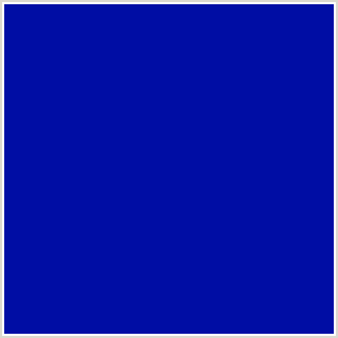 000DA4 Hex Color Image (BLUE, INTERNATIONAL KLEIN BLUE)