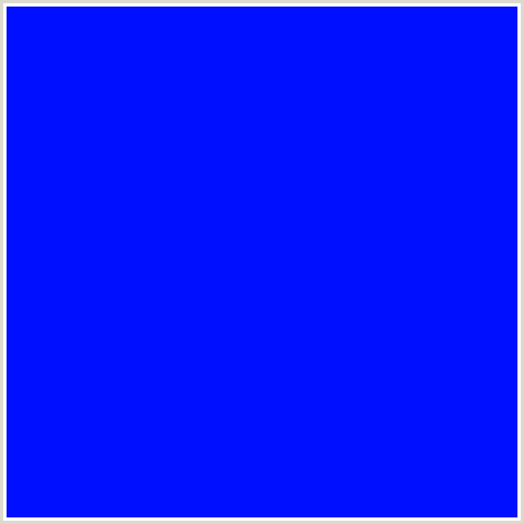 000FFF Hex Color Image (BLUE)