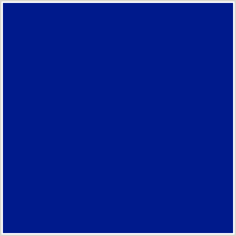 001A8C Hex Color Image (BLUE, RESOLUTION BLUE)