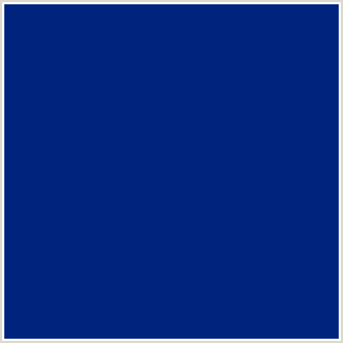 00237D Hex Color Image (BLUE, MIDNIGHT BLUE, RESOLUTION BLUE)