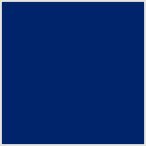 00246B Hex Color Image (BLUE, MIDNIGHT BLUE)