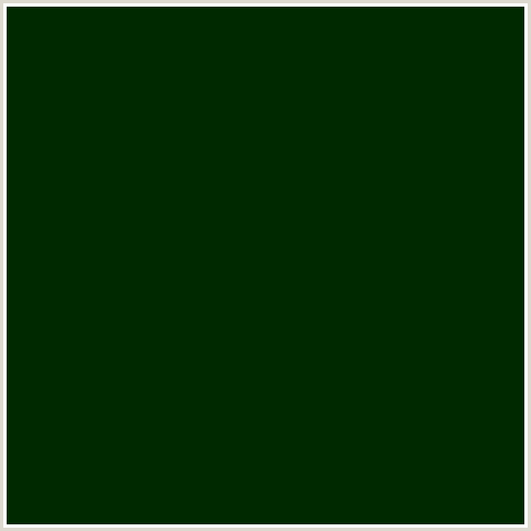 002900 Hex Color Image (DEEP FIR, GREEN)