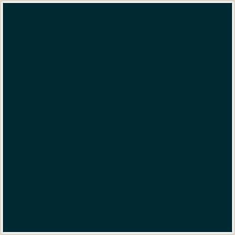 002B32 Hex Color Image (DEEP TEAL, LIGHT BLUE)